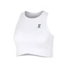Court Crop Tanktop Dames-Wit