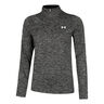 Tech Half-Zip Twist Longsleeve Dames-Zwart