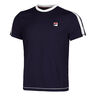 Elias T-shirt Heren-Donkerblauw,Wit