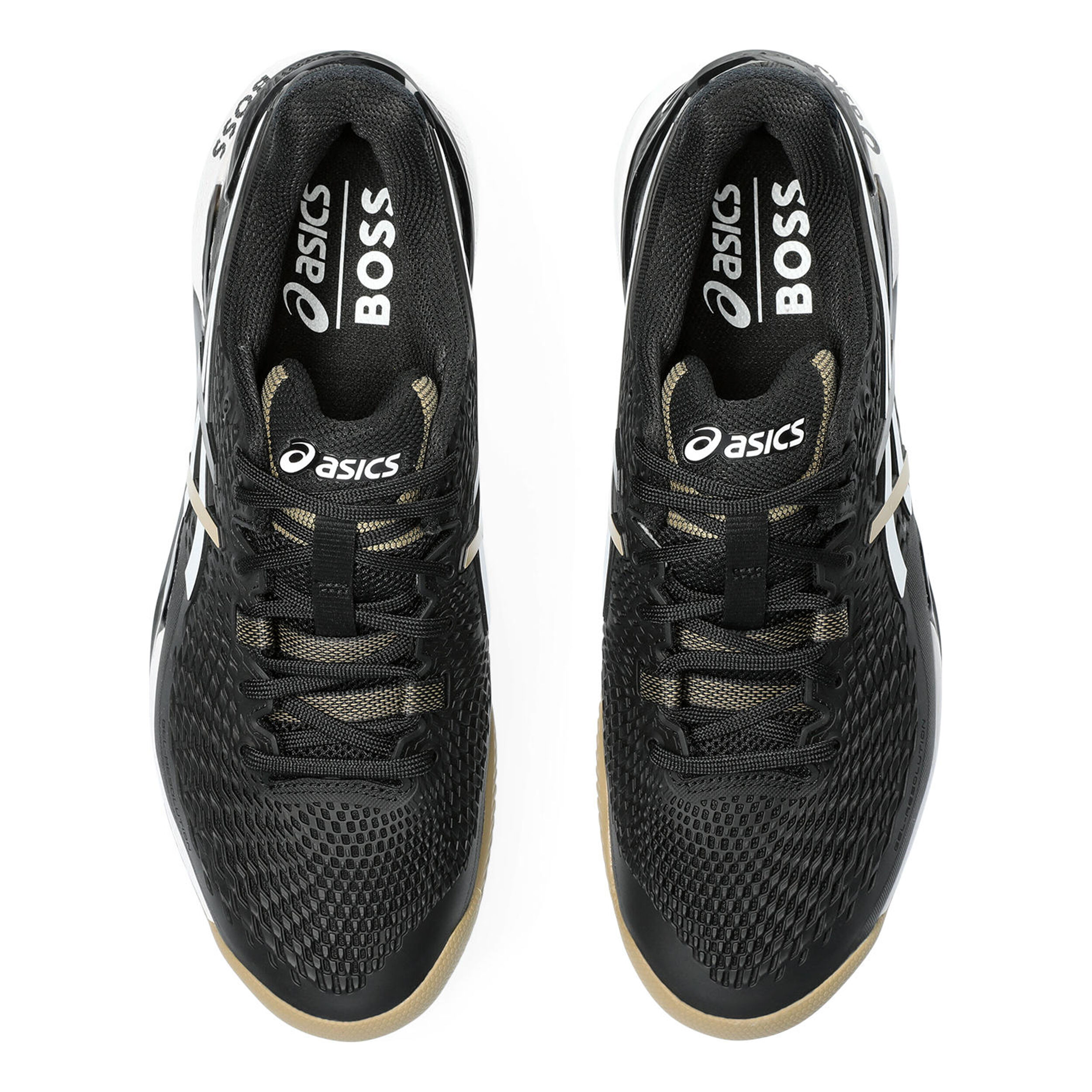 Buy ASICS Gel Resolution 9 Boss Gravelschoen Heren Zwart Karamel online Tennis Point BE