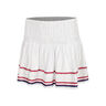 Can't Find Me Love Long Hide Out Smocked Rok Dames - wit, rood