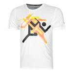 Puma Kleding Puma Run Faster Icons Graphic Hardloopshirt Heren-Wit,Veelkleurig