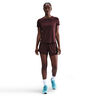 Dri-Fit One Mid Rise 2in1 3in Shorts Dames - donkerrood, zilver