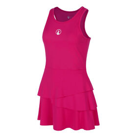 Afbeelding van Create Flounce Jurk Dames-Pink,Wit
